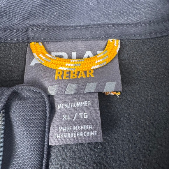 Ariat Rebar Mens XL Black Durastretch Wind Water Resistant Vest Workwear - Picture 2 of 13